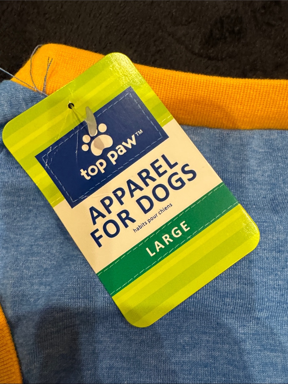 Top Paw Blue and Yellow 'Drinking Buddy' Dog Shirt - Picture 3 of 3
